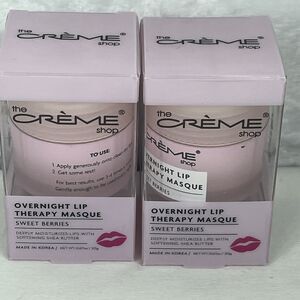 Lot of 2 The Creme Shop Overnight Lip Therapy Masque Sweet Berries 0.67 oz NEW